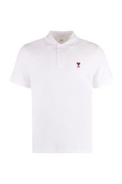 AMI PARIS Cotton-piqué polo shirt