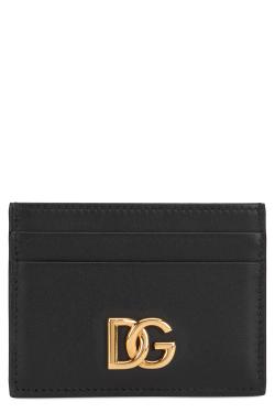 Dolce & Gabbana Leather cardholder with logo