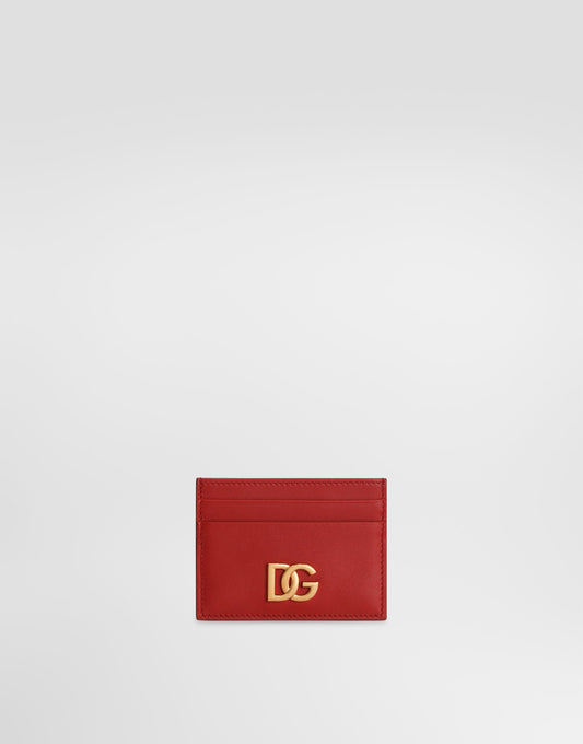 Dolce & Gabbana Leather cardholder with logo