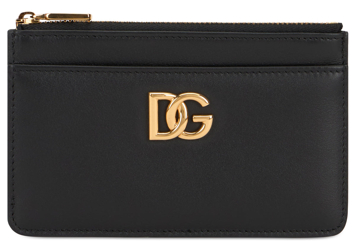 Dolce & Gabbana Leather card holder with zipper