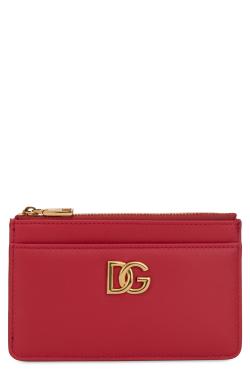 Dolce & Gabbana Leather card holder with zip