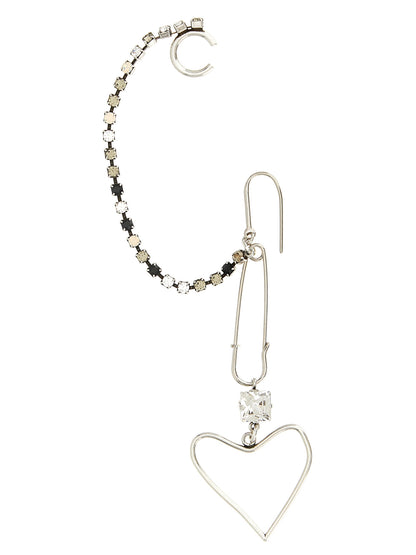 Ear cuff pin and heart Jewelry