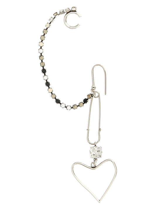 Ear cuff pin and heart Jewelry