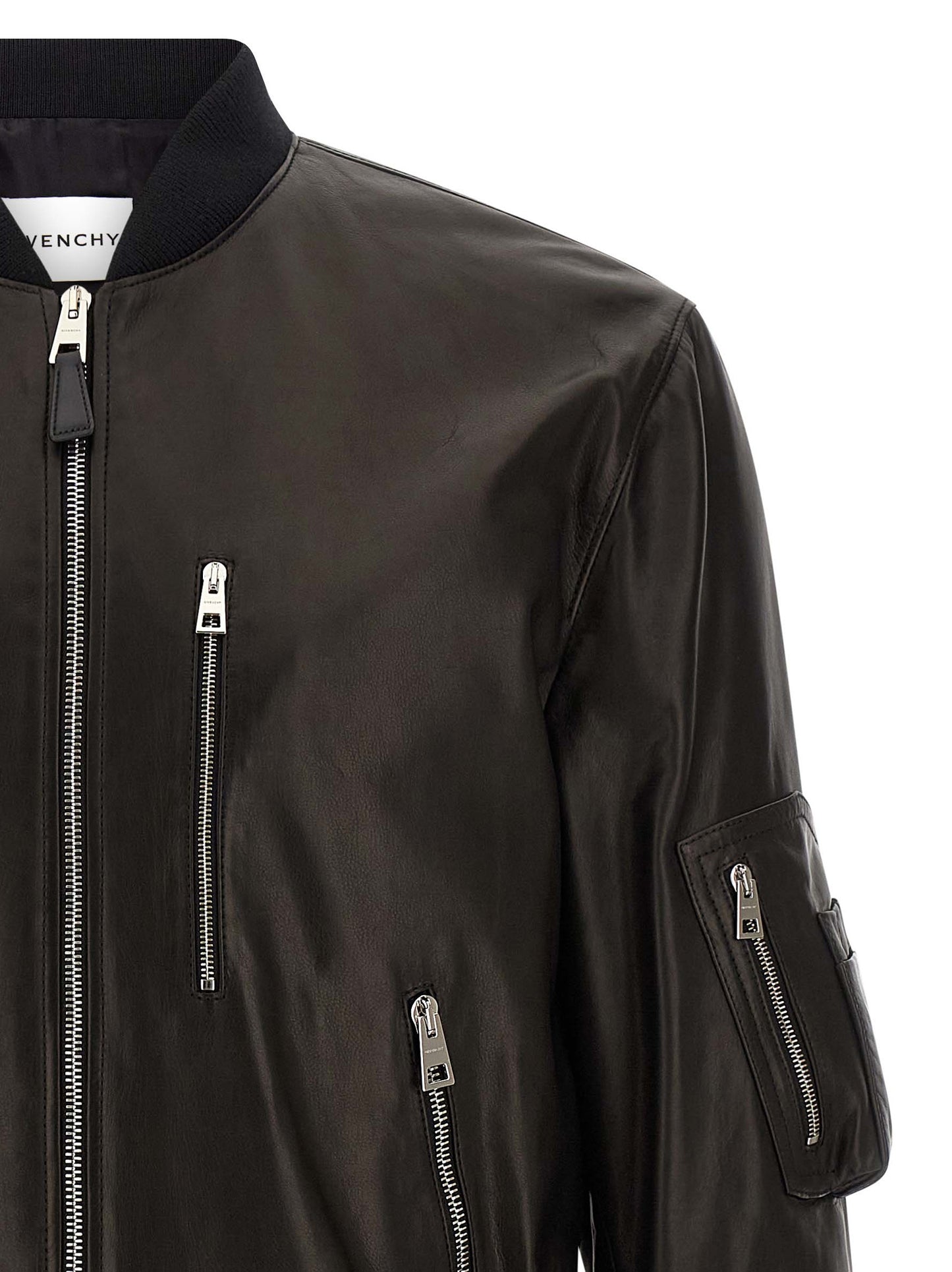 Leather bomber jacket Down jacket, Parka, Casual jackets
