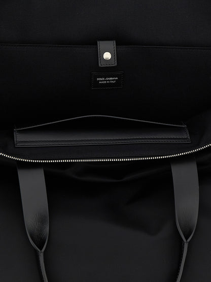 Big logo patch shopping bag Tote bag