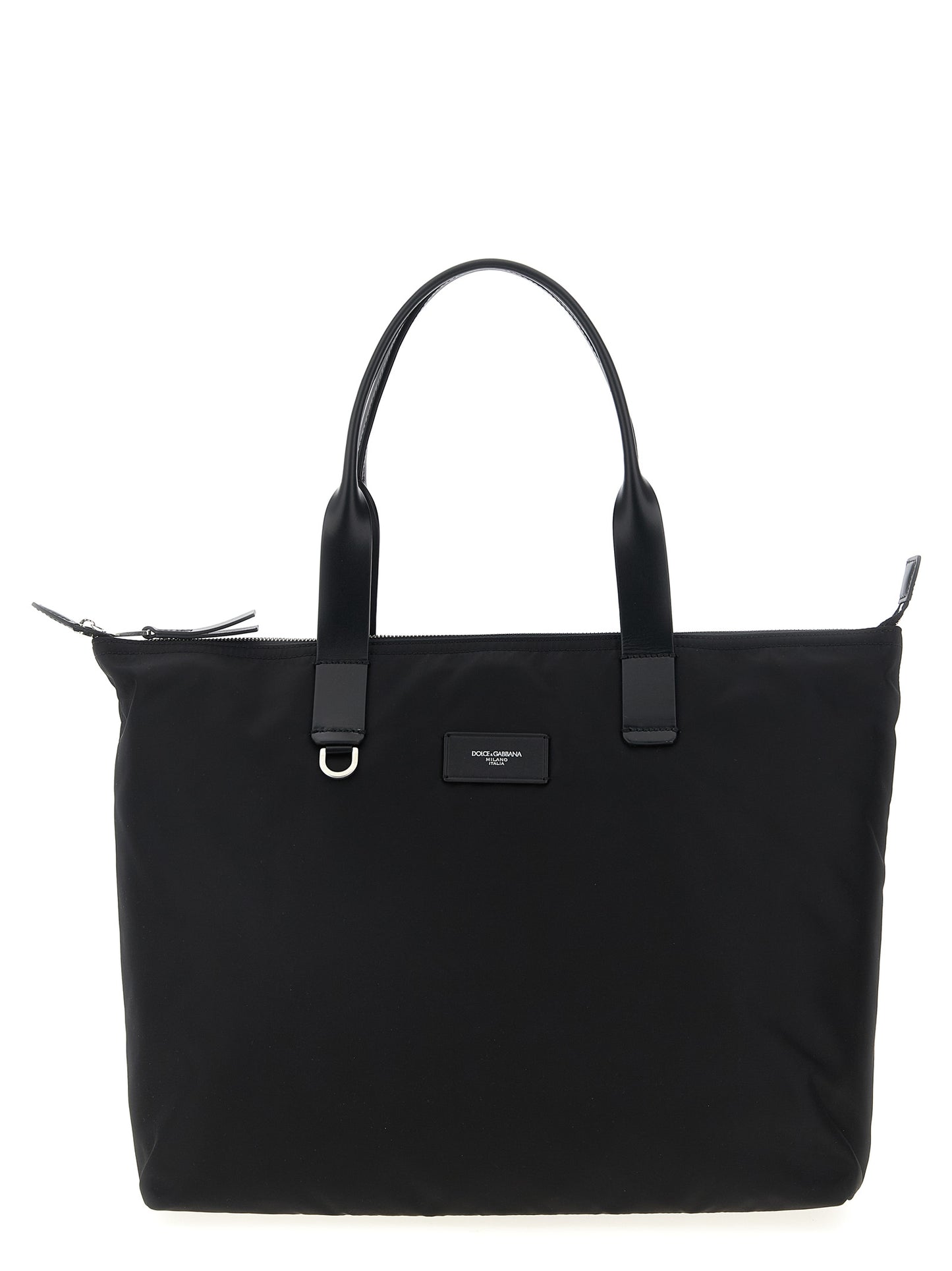 Media logo patch shopping bag Tote bag