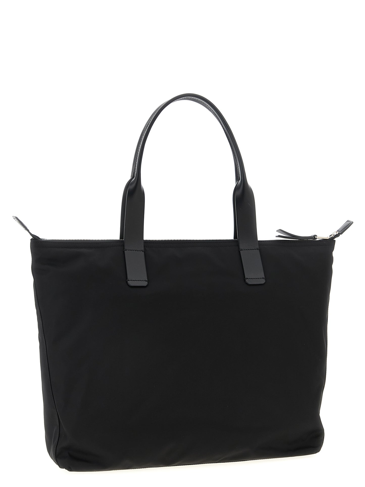 Media logo patch shopping bag Tote bag