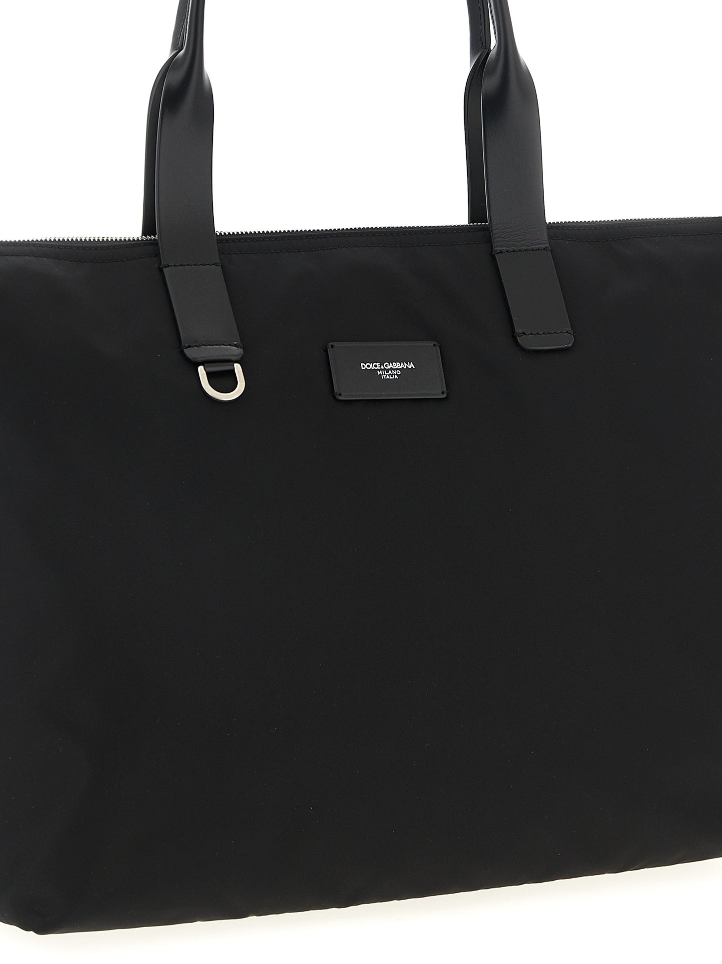 Media logo patch shopping bag Tote bag
