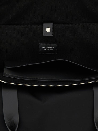 Media logo patch shopping bag Tote bag
