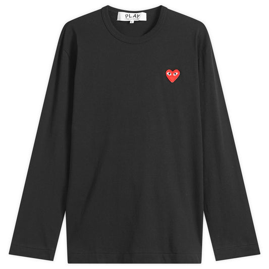 Comme Des Garcons Play Long sleeve tee red heart