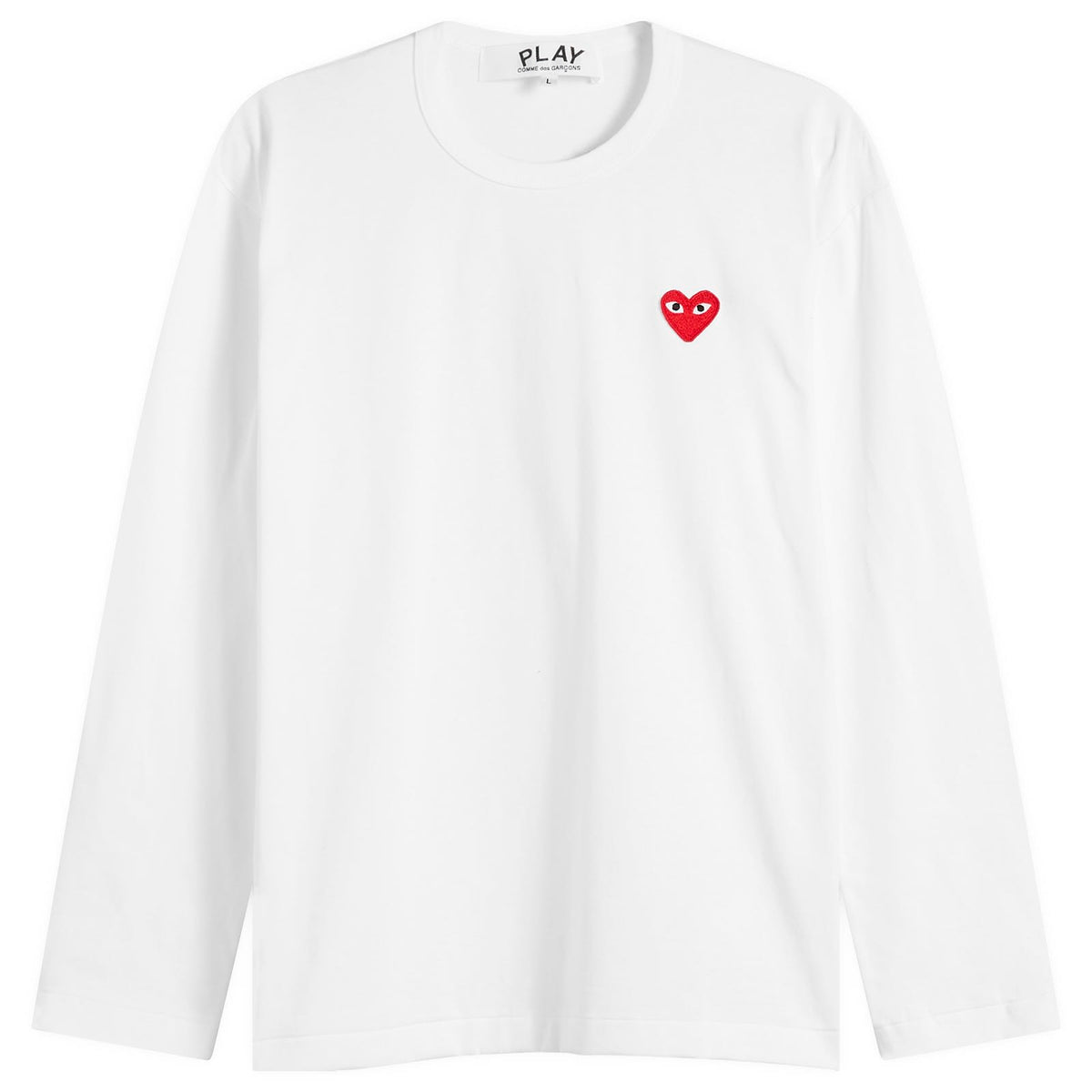 Comme Des Garcons Play Long sleeve tee red heart