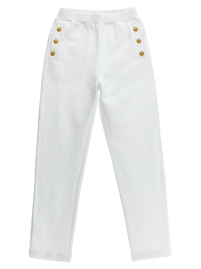 Logo button joggers Pants