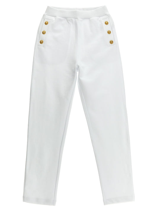 Logo button joggers Pants