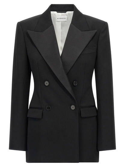 Satin lapel blazer Blazer, suits