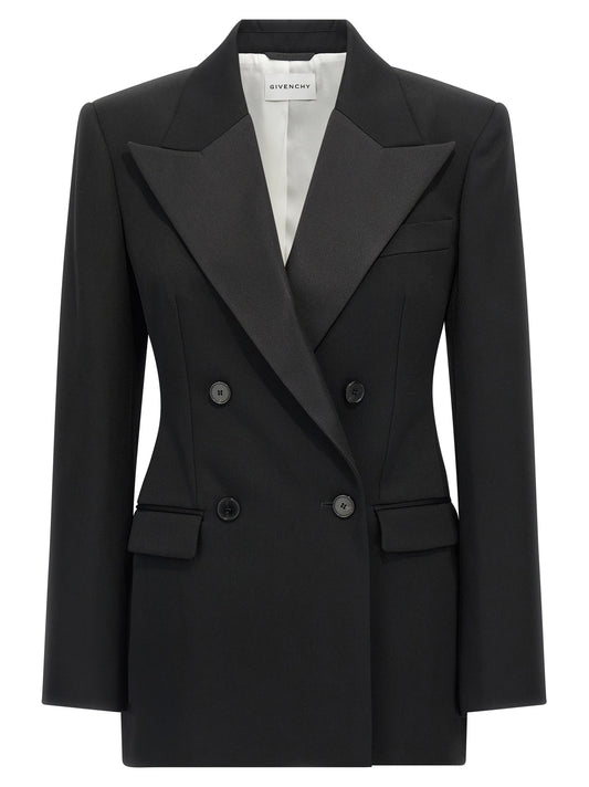 Satin lapel blazer Blazer, suits