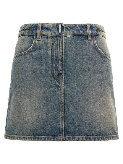 Denim mini skirt Skirts