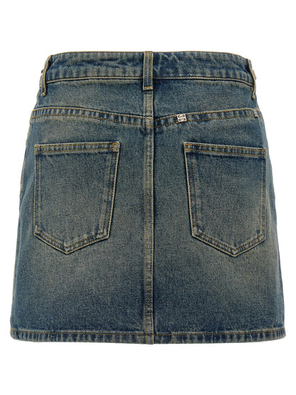 Denim mini skirt Skirts