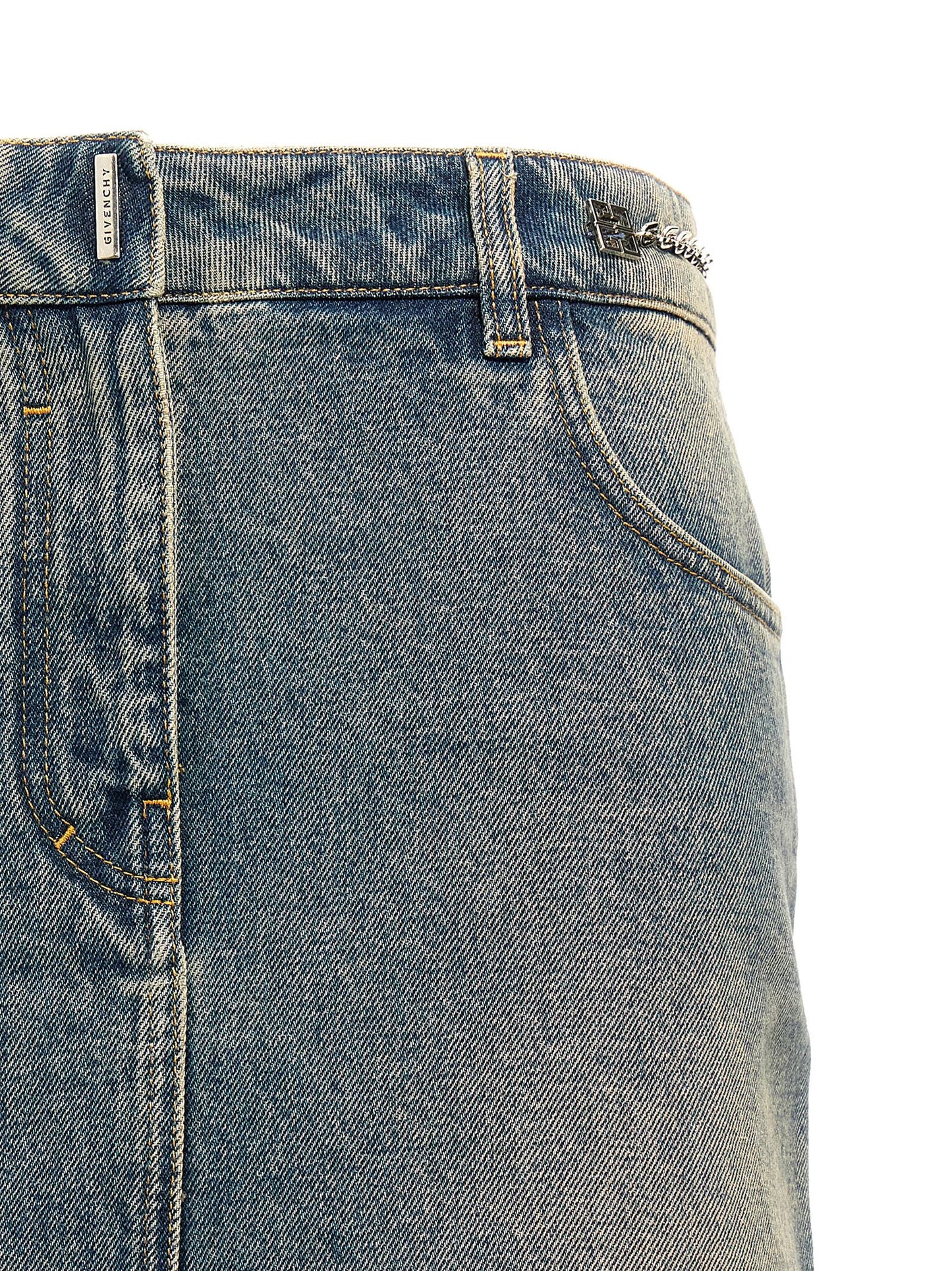 Denim mini skirt Skirts