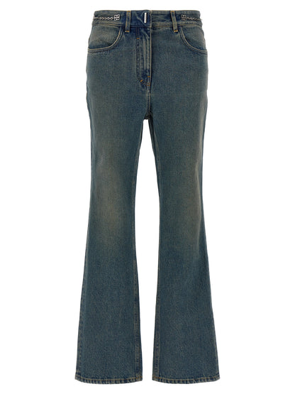 Chain jeans with logo Jeans
