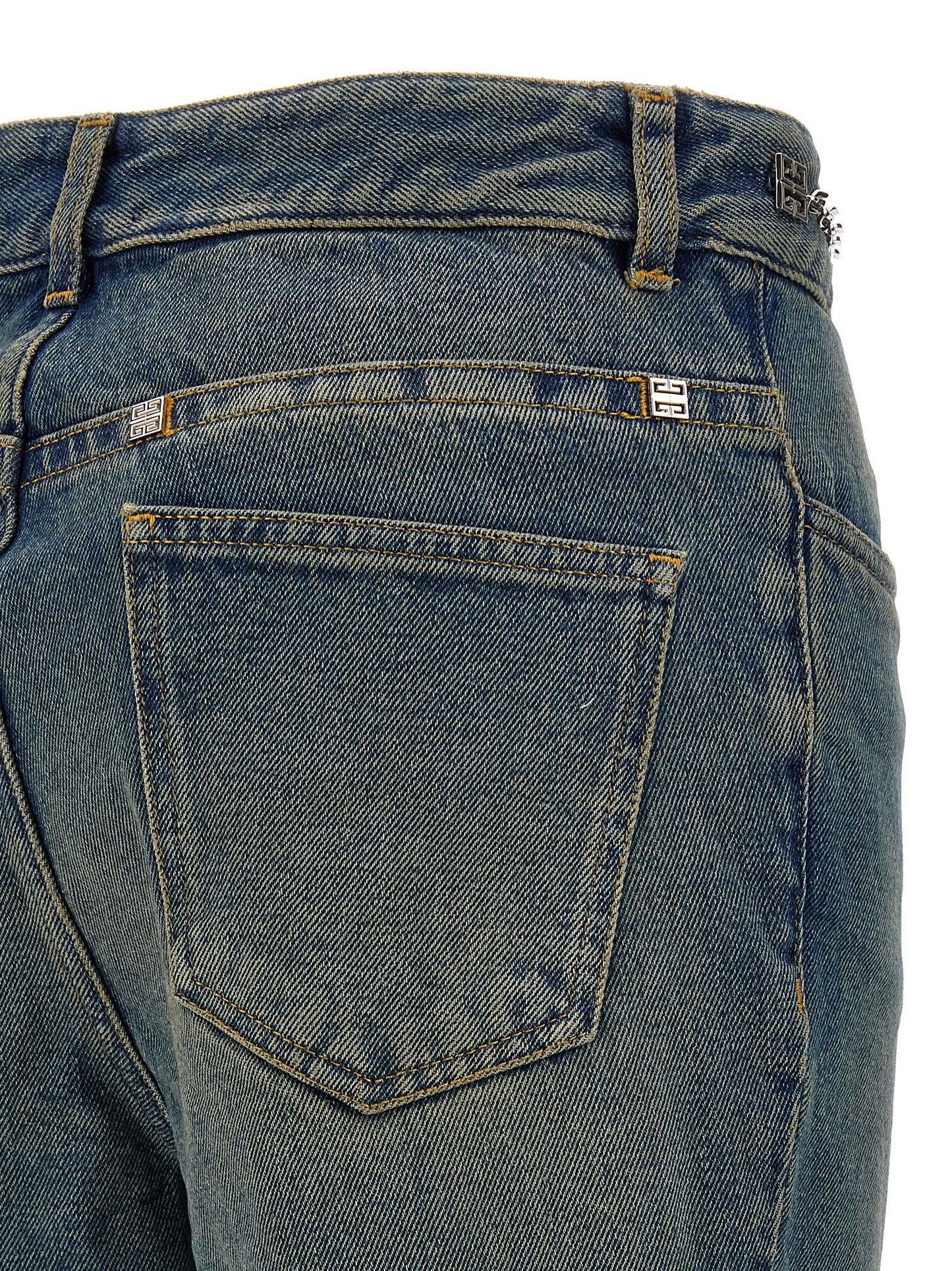 Chain jeans with logo Jeans