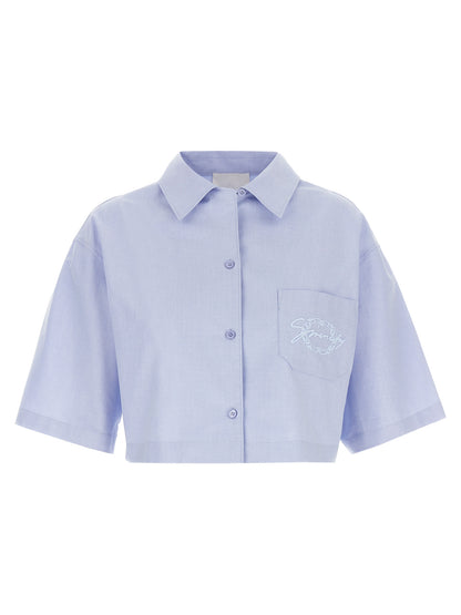 Logo embroidery shirt Shirt, blouse