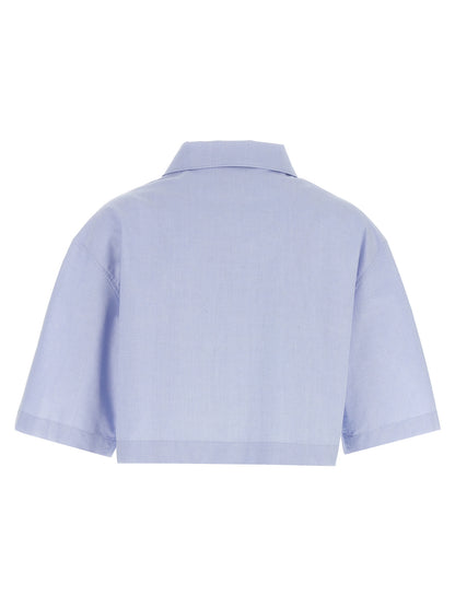 Logo embroidery shirt Shirt, blouse
