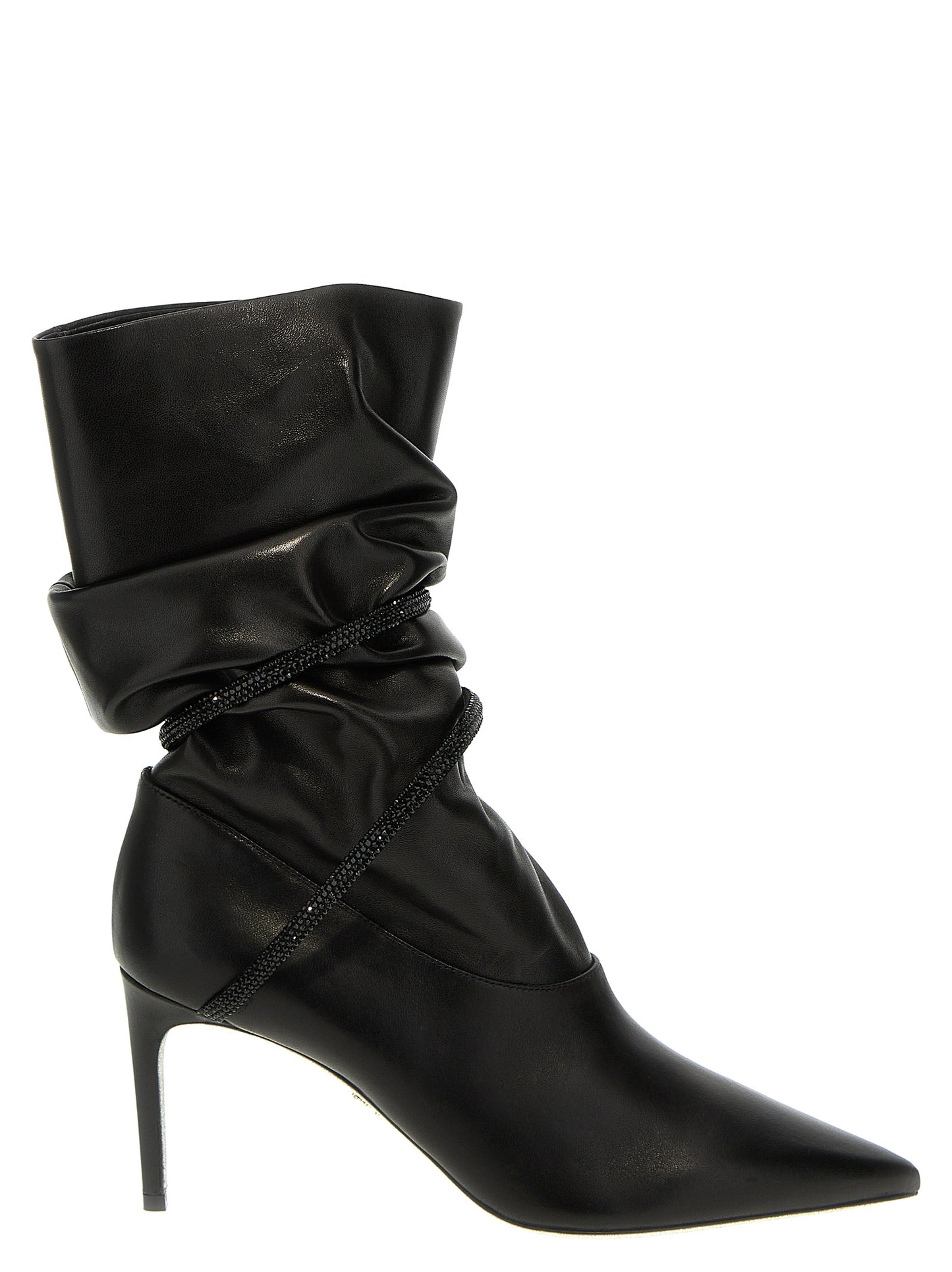 Rhinestone nappa ankle boots Boots, ankle boots