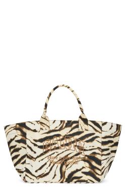GANNI Animal print tote bag