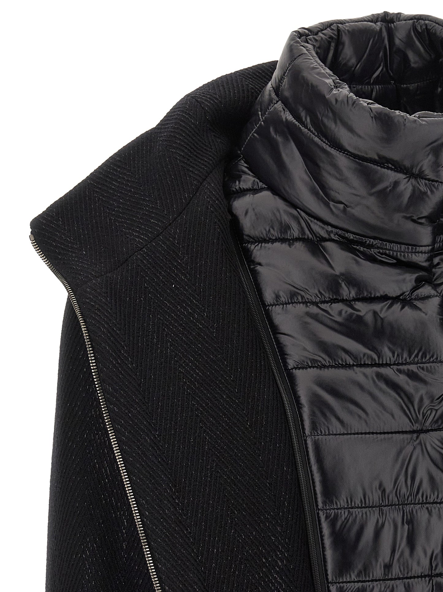 Lamé thread and wool coat Coats, trench coats
