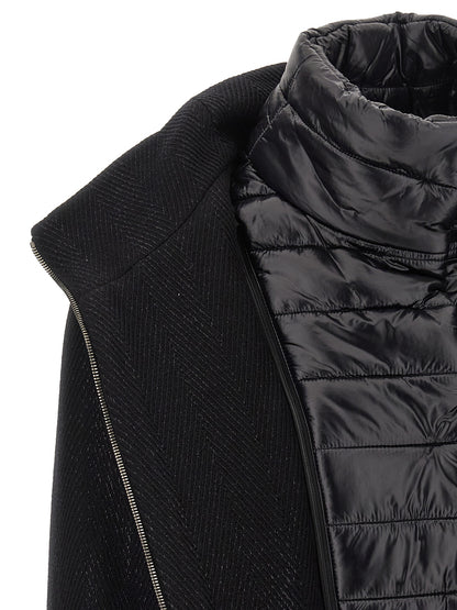 Lamé thread and wool coat Coats, trench coats