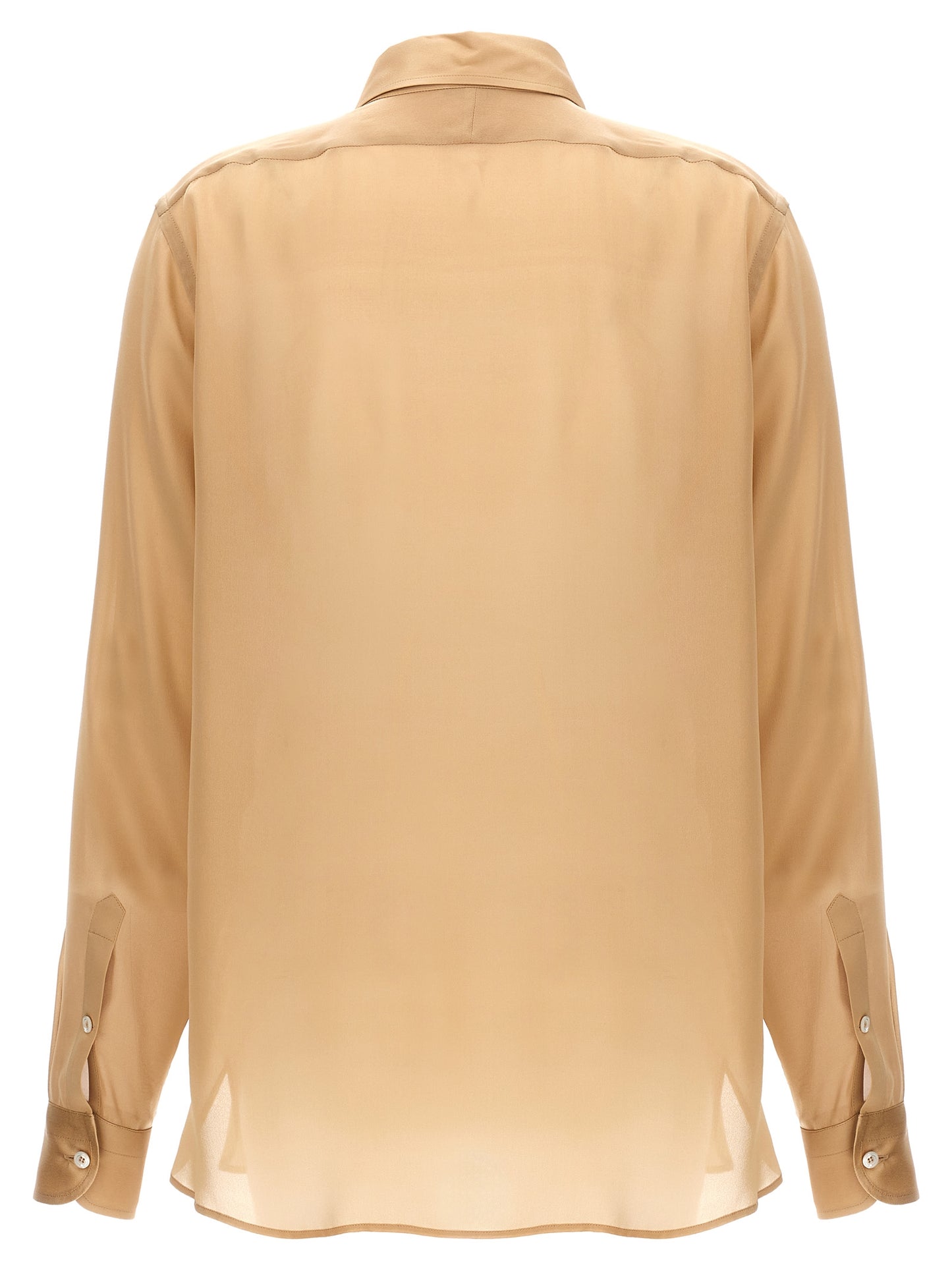 Pleated plastron shirt Shirt, blouse