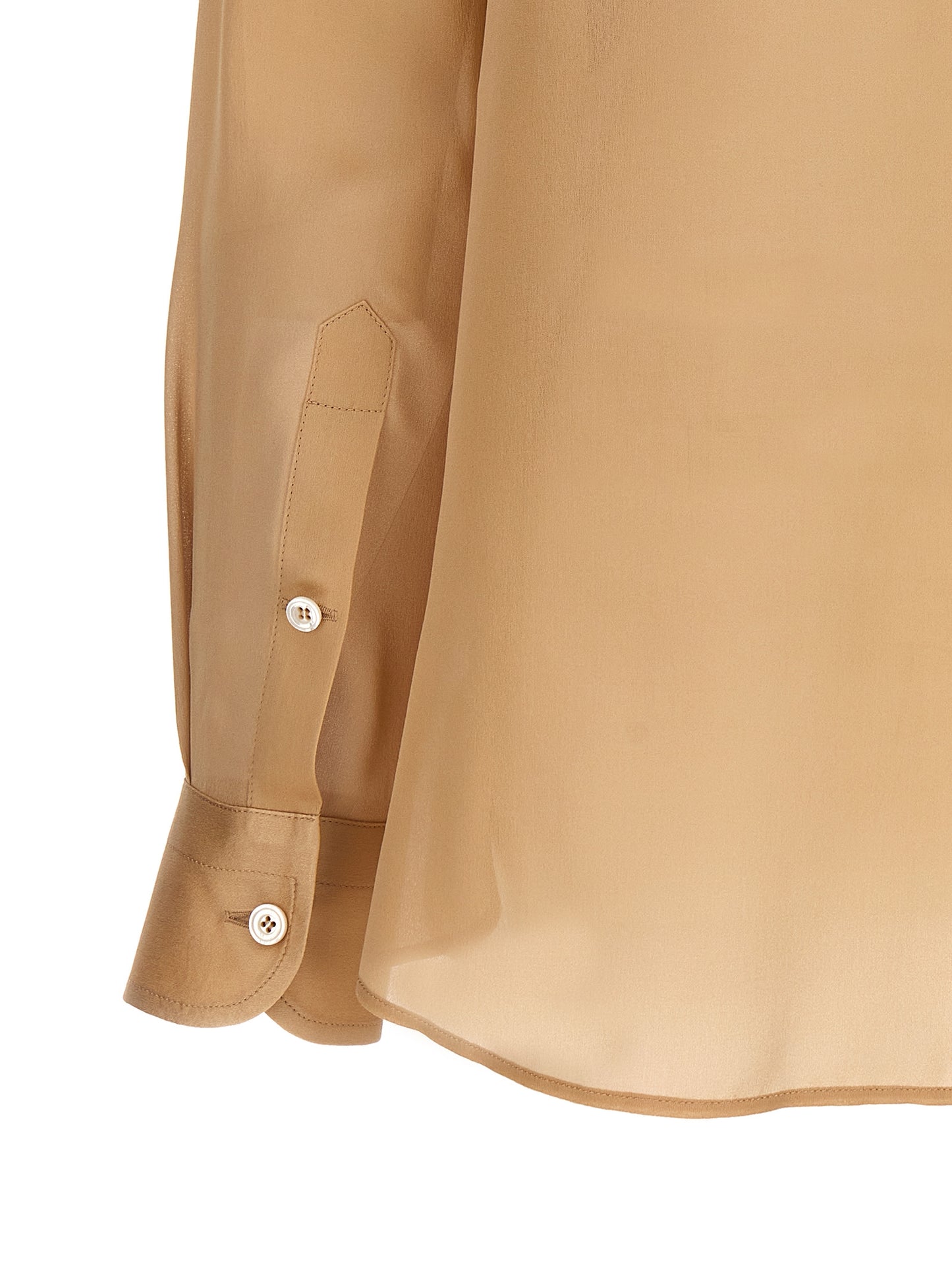 Pleated plastron shirt Shirt, blouse