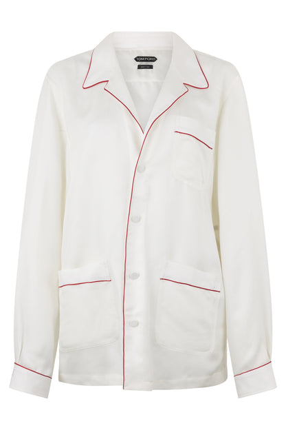 Tom Ford Silk twill pj shirt
