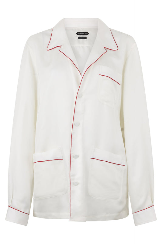 Tom Ford Silk twill pj shirt