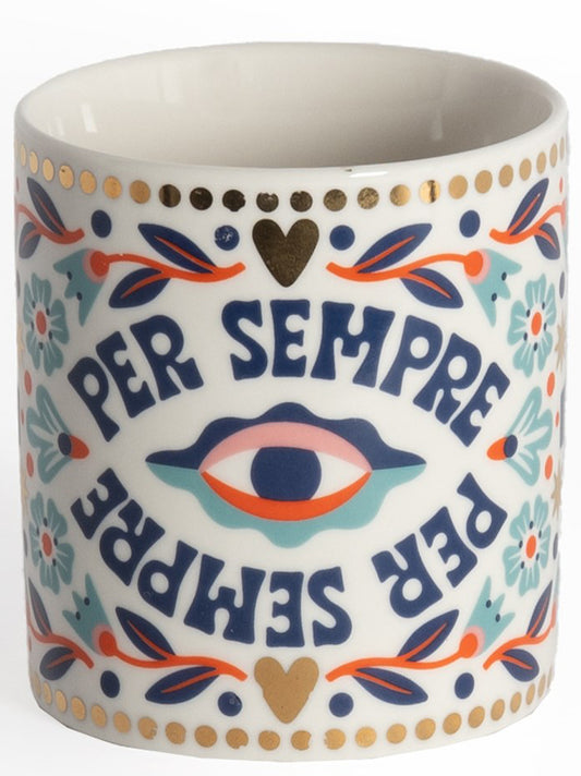 Porcelain 'Per Sempre' mug Tea and coffee