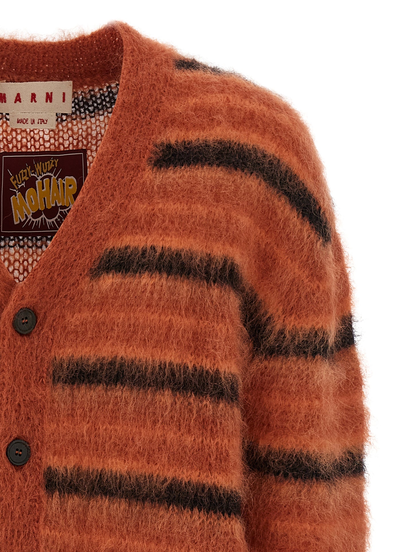 Brushed striped cardigan Sweater, cardigans
