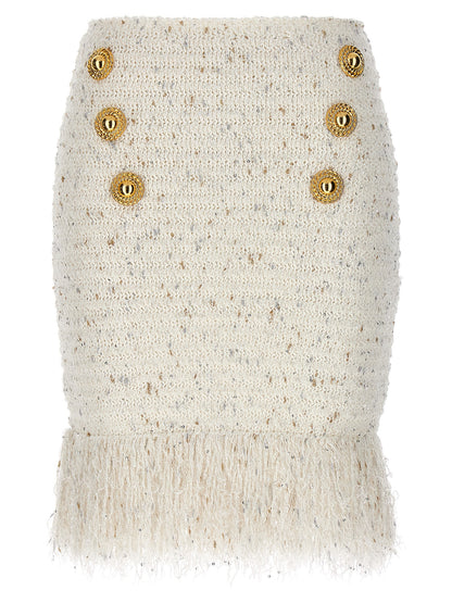 'Fringed Tweed' skirt Skirts