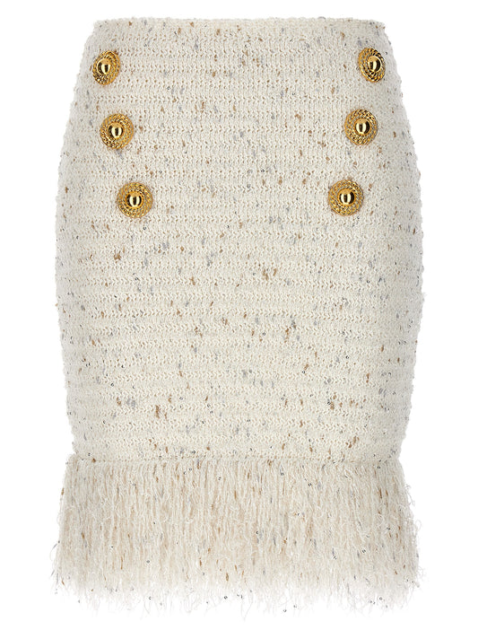 'Fringed Tweed' skirt Skirts