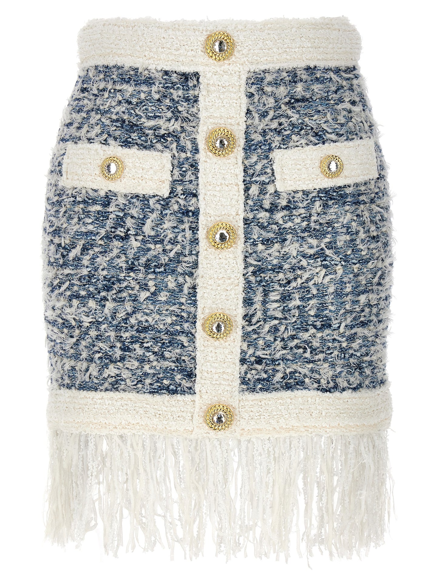 Fringed tweed skirt Skirts