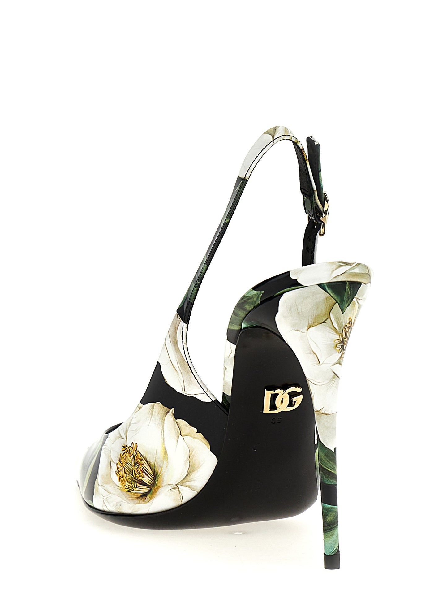 Floral slingback Pumps