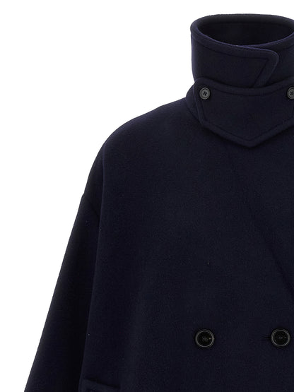 Double breasted wool coat Coats, trench coats