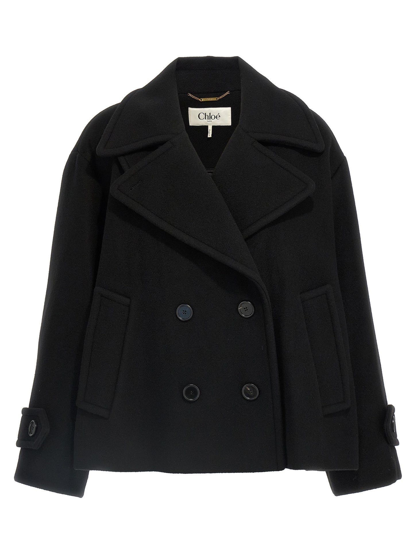 Double breasted wool coat Coats, trench coats