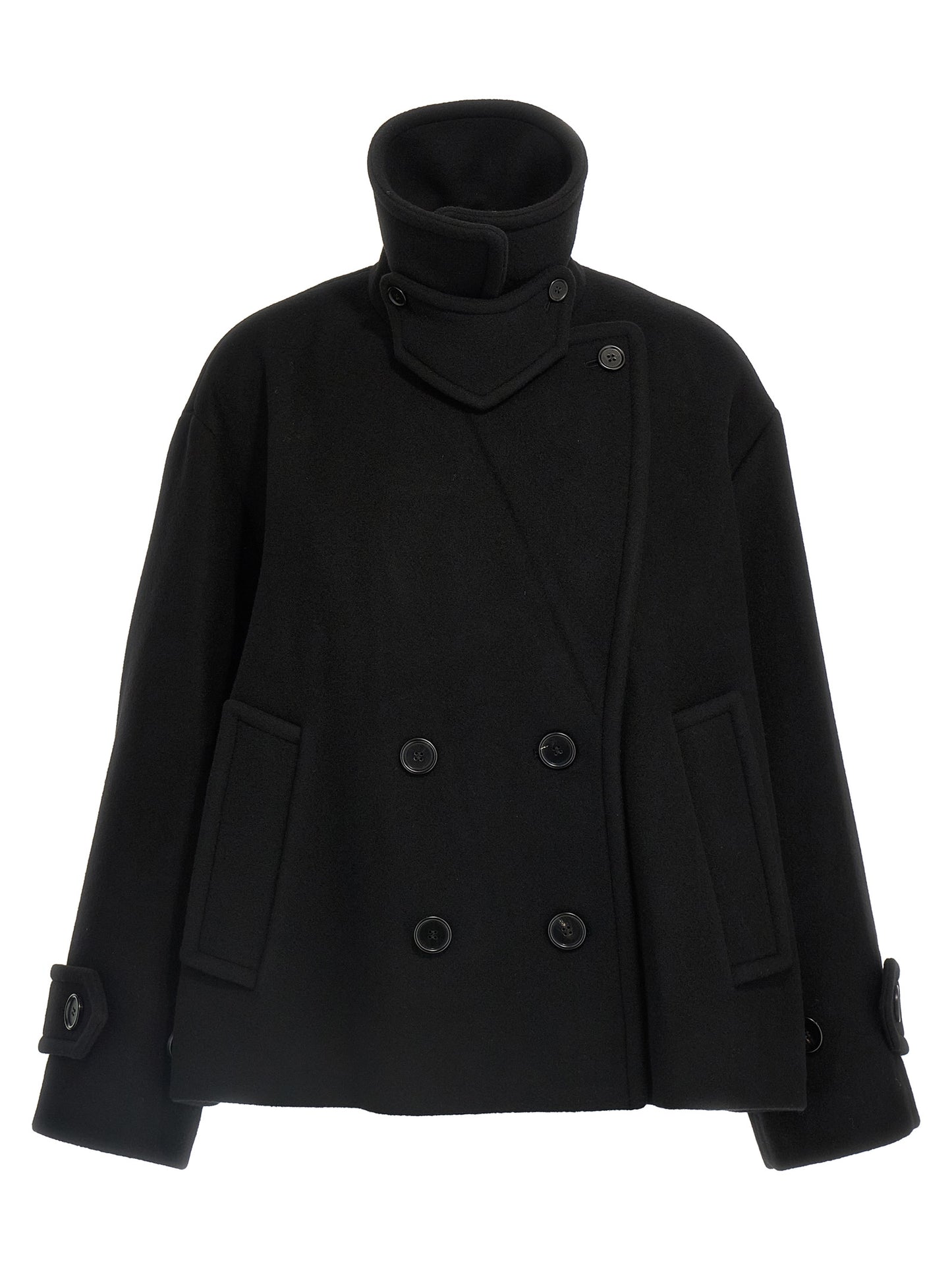 Double breasted wool coat Coats, trench coats