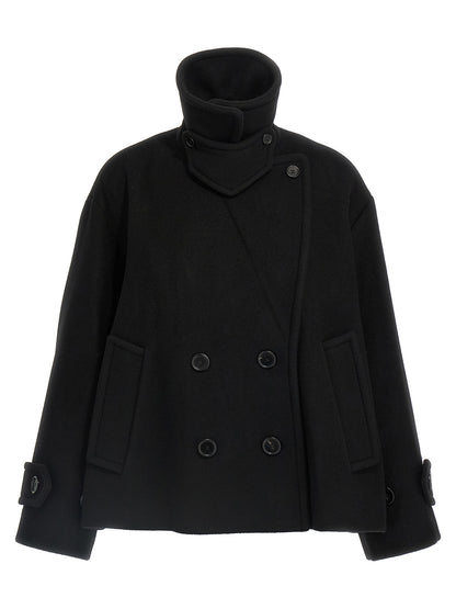 Double breasted wool coat Coats, trench coats