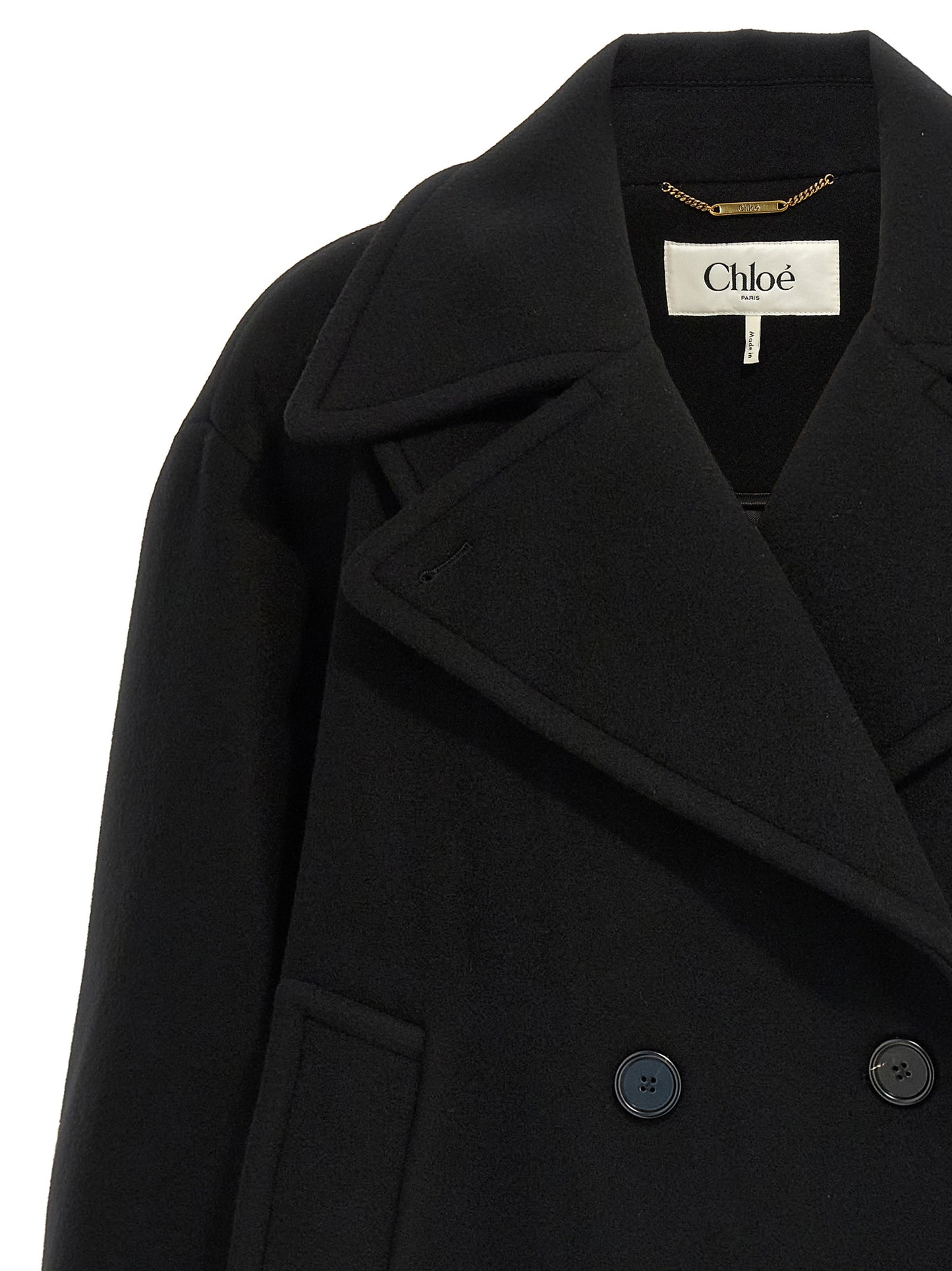 Double breasted wool coat Coats, trench coats