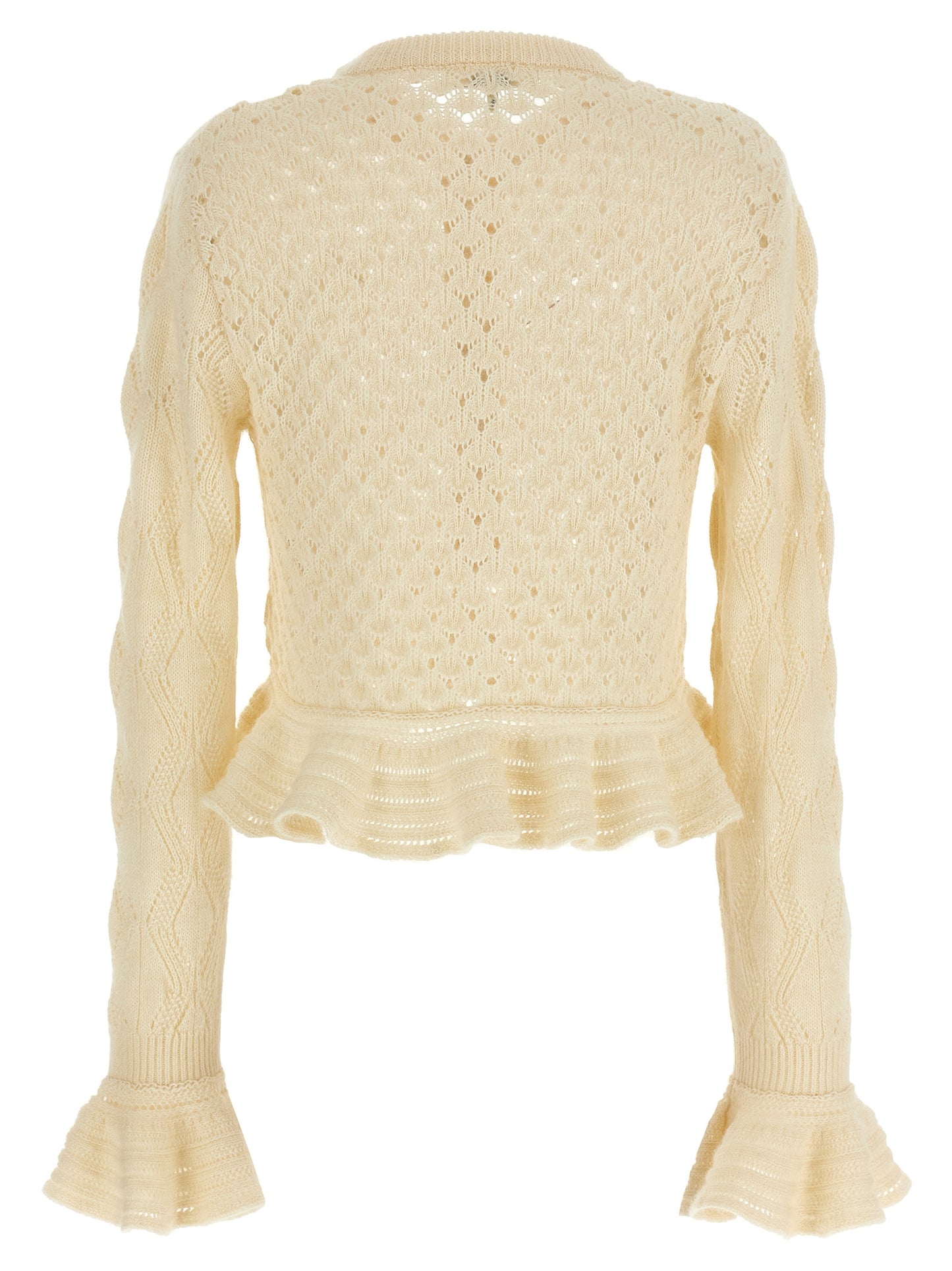 Pointelle cardigan Sweater, cardigans