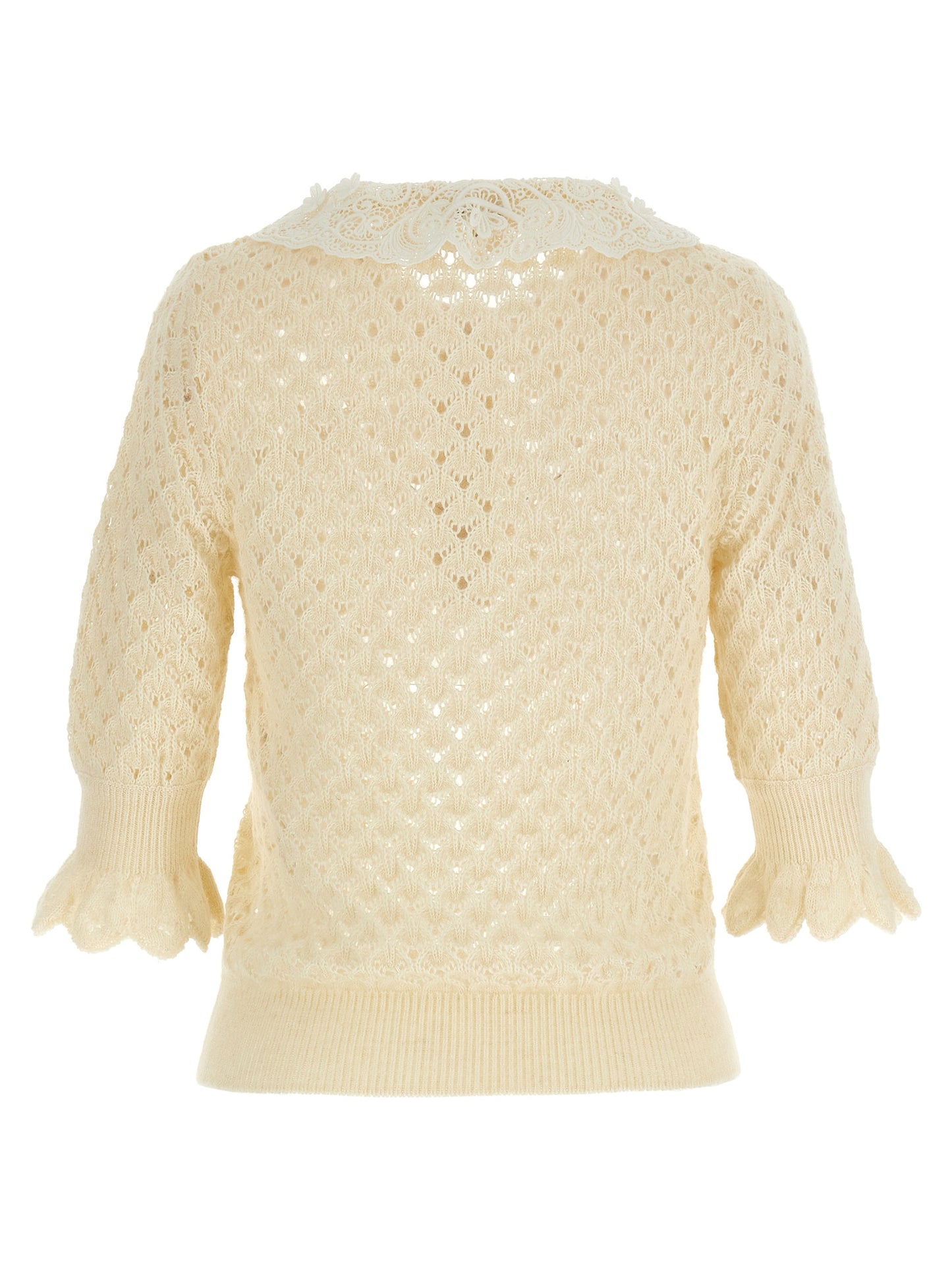 Pointelle knit Sweater, cardigans
