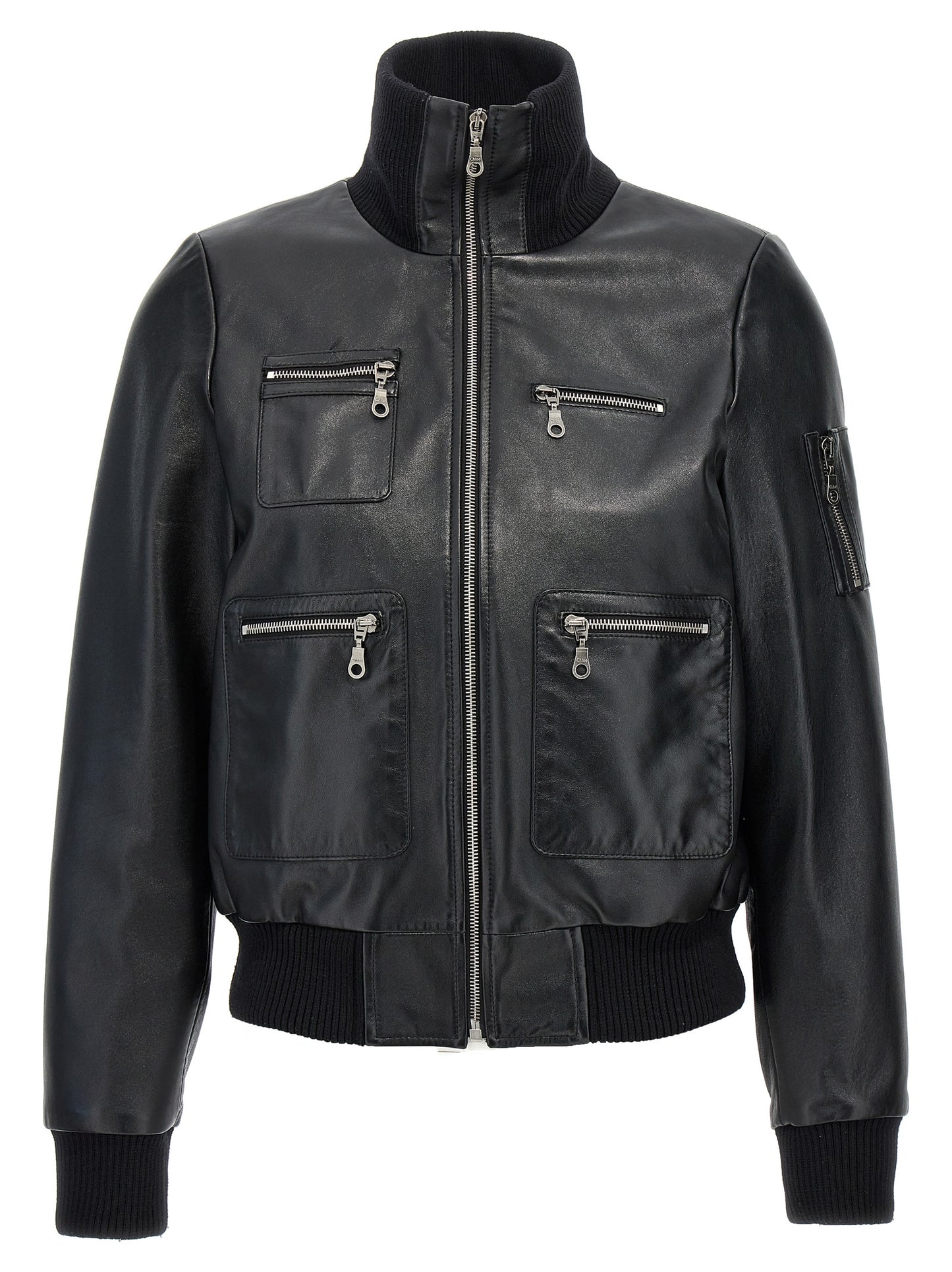 Leather bomber jacket Down jacket, Parka, Casual jackets