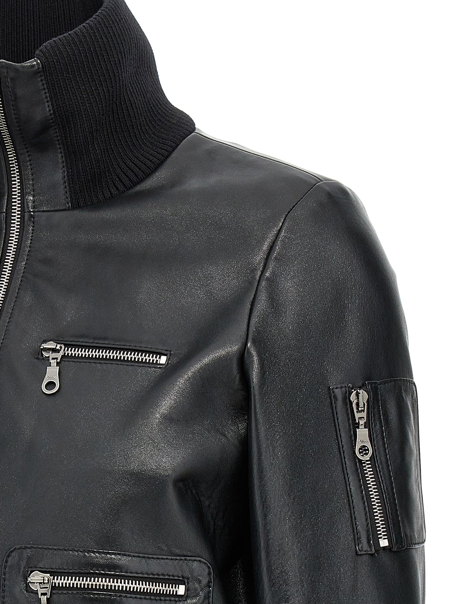 Leather bomber jacket Down jacket, Parka, Casual jackets