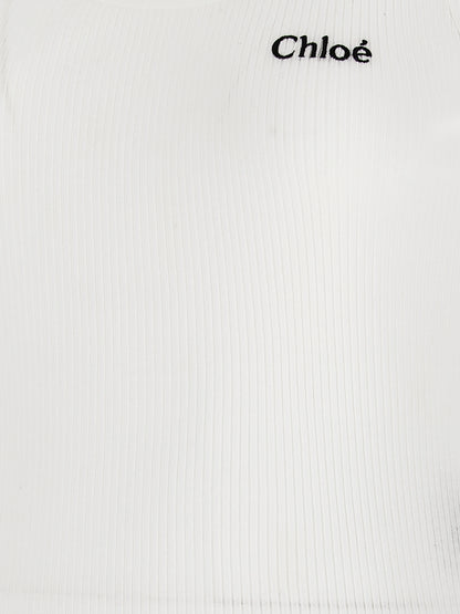 Logo embroidery top Tops